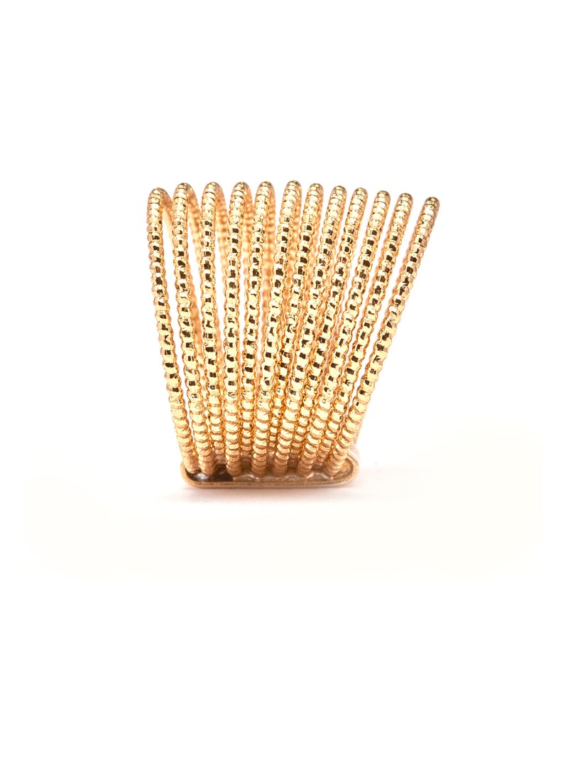 Bague Luxenter et plaqué or 18k finition zircone brillante - Mika Blanc - Kiabi