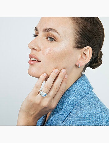 Bague Luxenter finition rhodium - Tanys Taille réglable