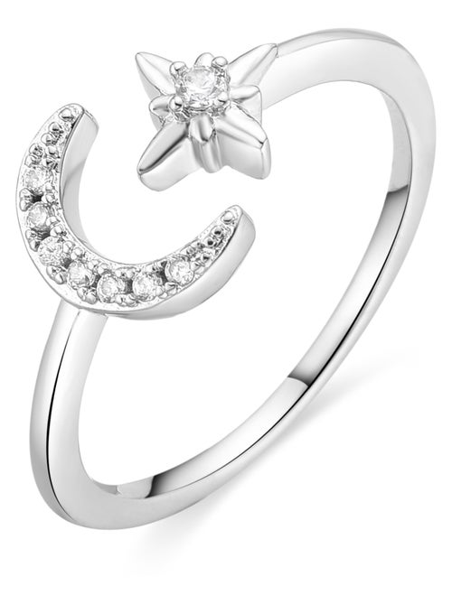Bague Luxenter Ily, finition rhodium - Kiabi