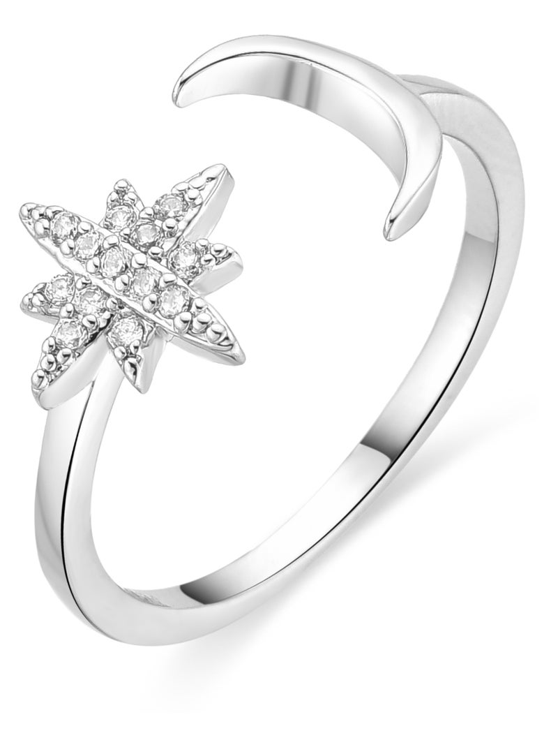 Bague Luxenter Kahyp plaquée rhodium Argent - Kiabi