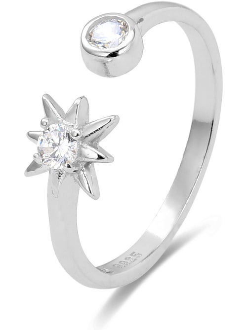 Bague Luxenter lialt en argent sterling Taille réglable - Kiabi