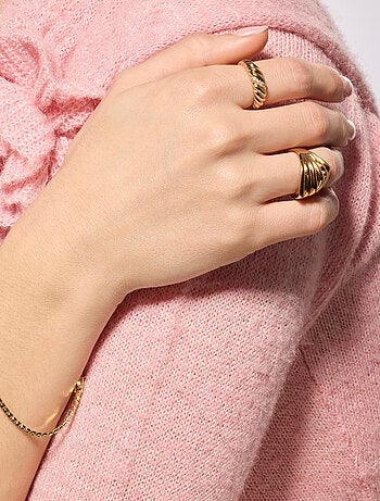 Bague Luxenter Luxenter plaqué or jaune 18 carats - Rorrie