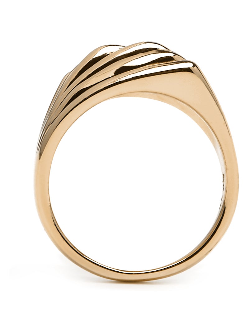 Bague Luxenter Luxenter plaqué or jaune 18 carats - Rorrie Doré - Kiabi