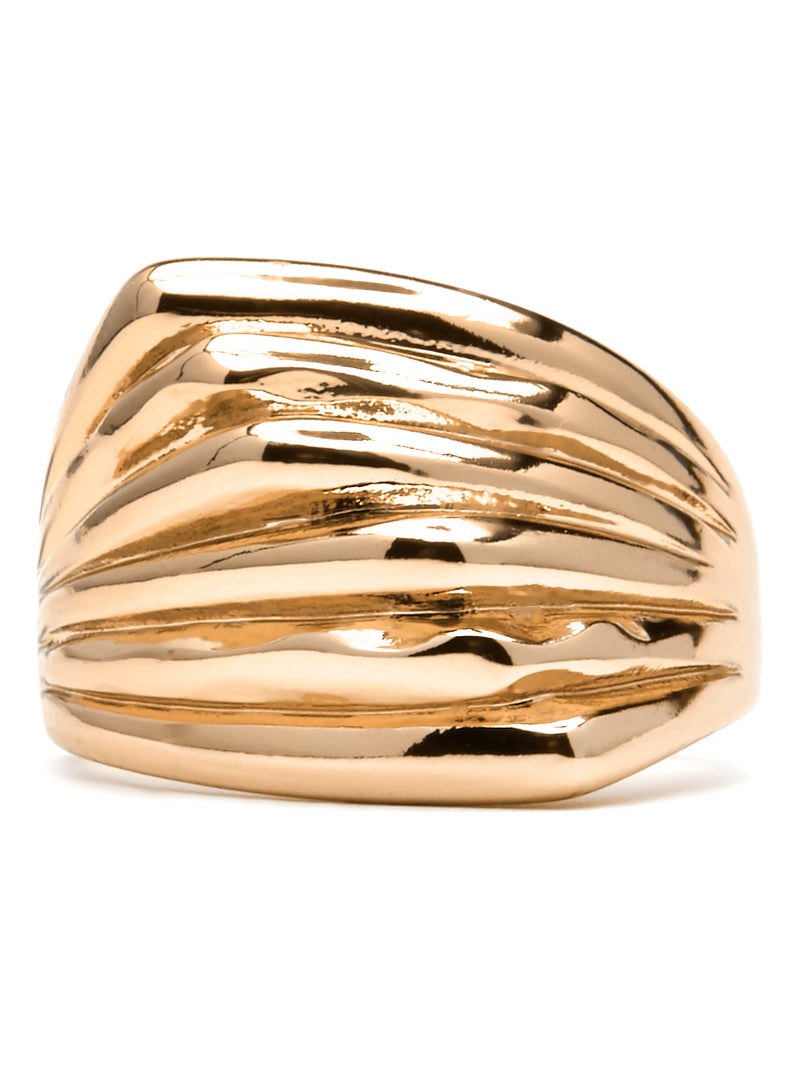 Bague Luxenter Luxenter plaqué or jaune 18 carats - Rorrie Doré - Kiabi