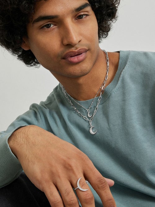 Bague Luxenter Meral avec finition rhodium - Kiabi