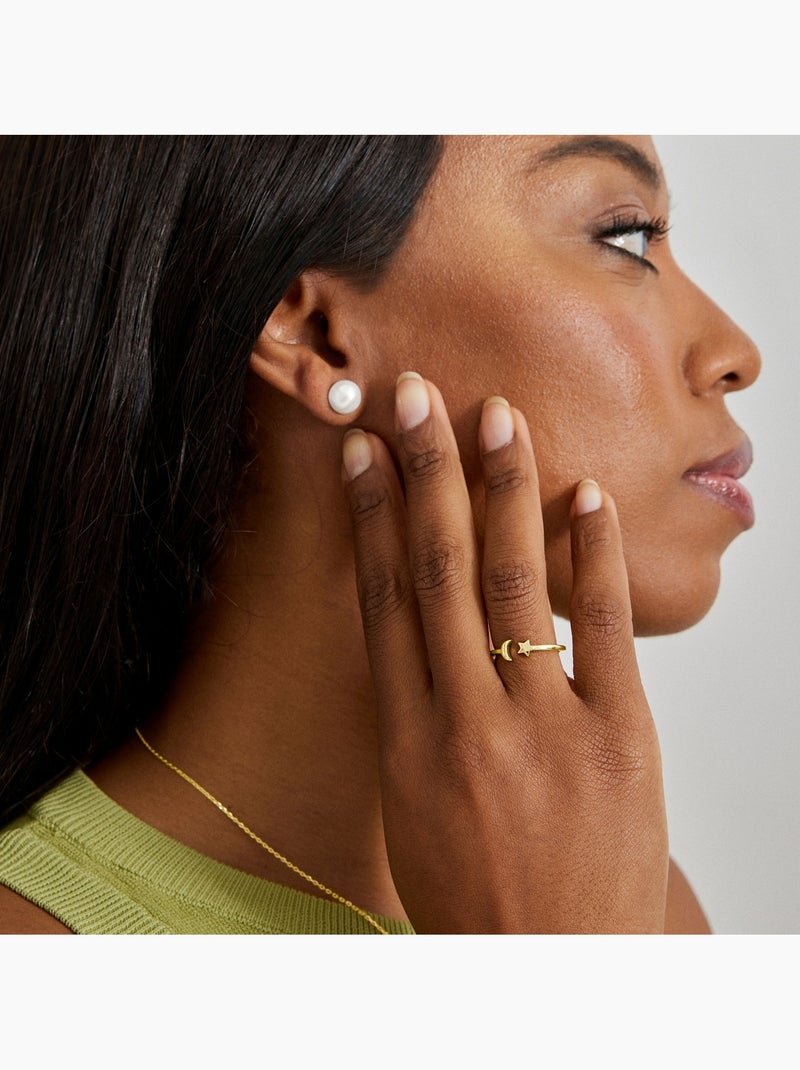 Bague Luxenter Onsah avec et plaqué or 18k Taille réglable Doré - Kiabi