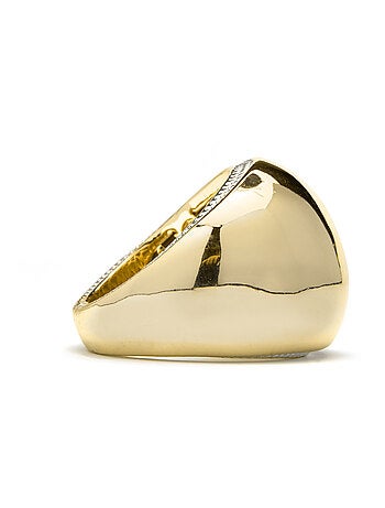 Bague Luxenter plaqué or jaune 18 carats - Eharbel