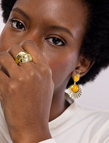 Bague Luxenter plaqué or jaune 18 carats - Idril