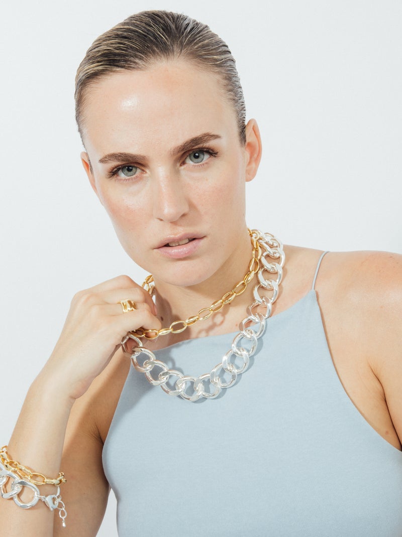 Bague Luxenter plaqué or jaune 18 carats - Jadra Doré - Kiabi