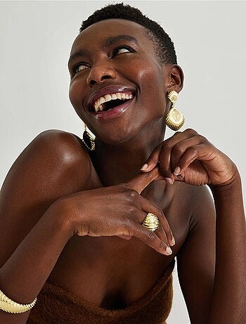 Bague Luxenter plaqué or jaune 18 carats - Kaizal