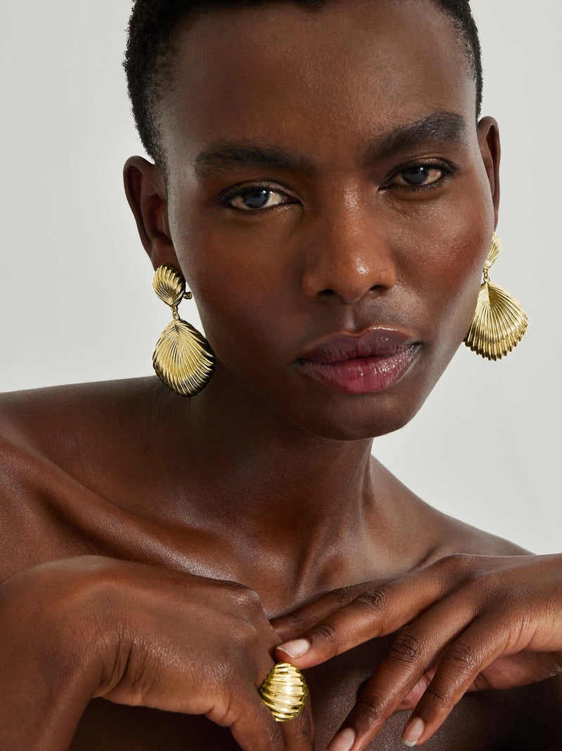 Bague Luxenter plaqué or jaune 18 carats - Kaizal Doré - Kiabi