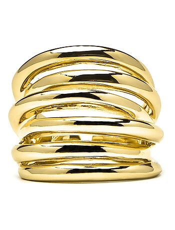 Bague Luxenter plaqué or jaune 18 carats - Vermixi