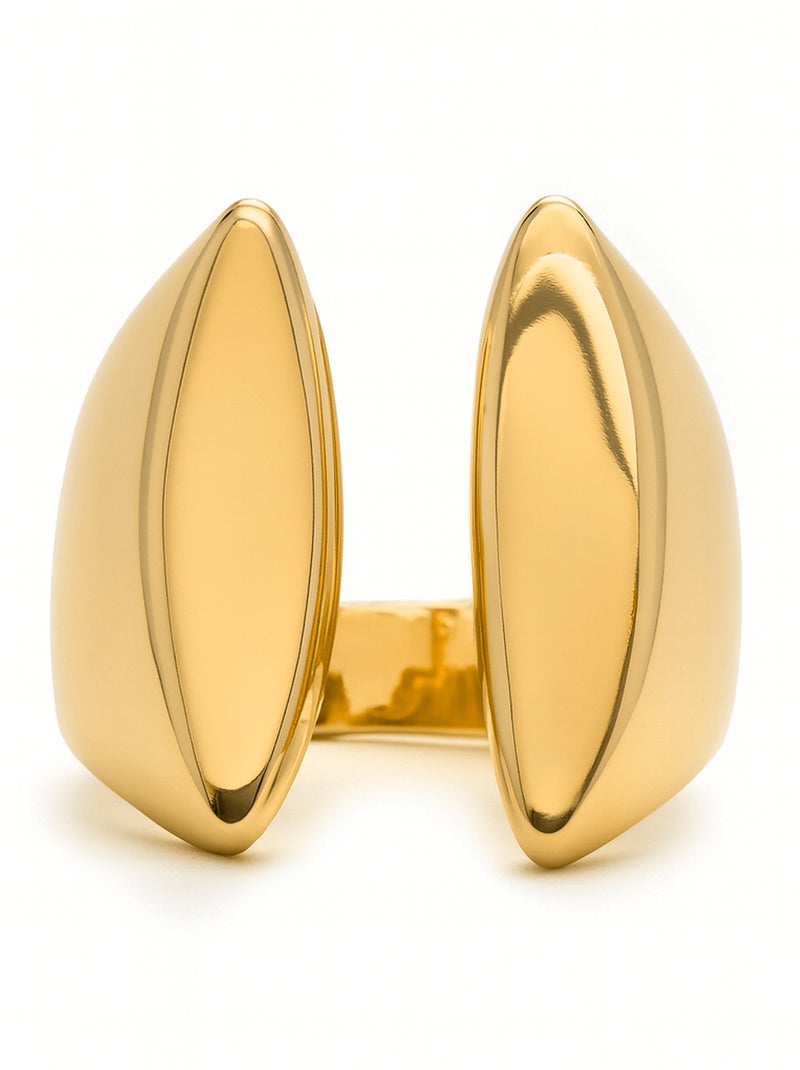 Bague Luxenter plaqué or jaune 18 carats - Yaslah Doré - Kiabi