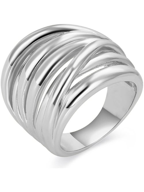 Bague Luxenter rhodiée - Amki - Kiabi