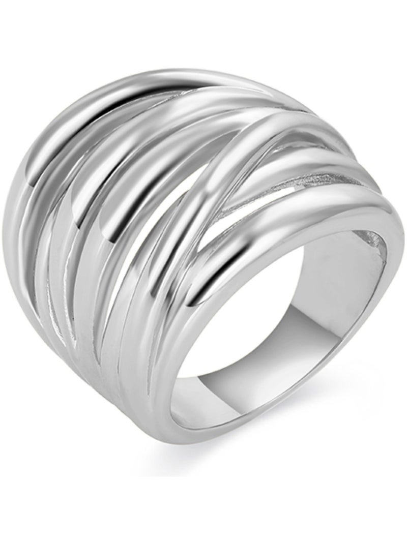 Bague Luxenter rhodiée - Amki Argent - Kiabi
