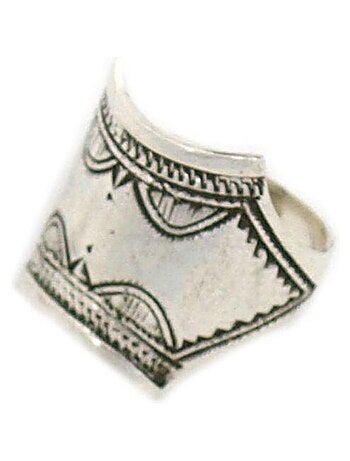 Bague mixte Chevalière Argent artisanat traditionnel, Bijoucolor