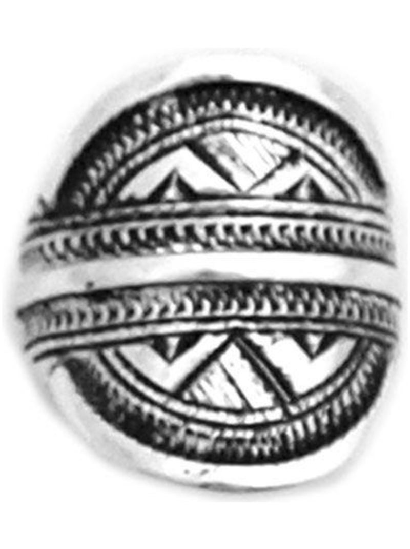 Bague mixte Chevalière ethnique, Bijoucolor Argent - Kiabi