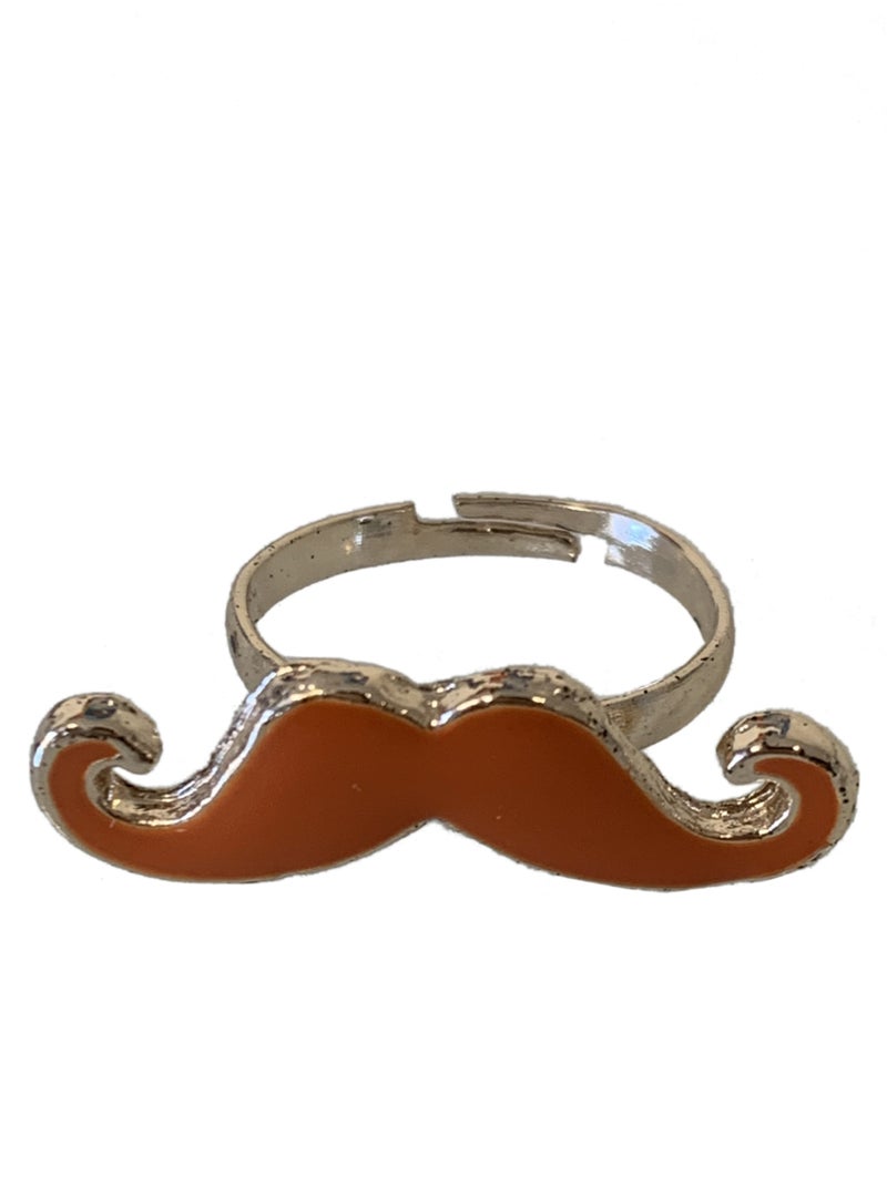 Bague Moustache orange Orange - Kiabi