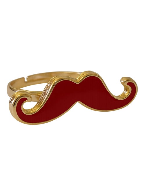 Bague Moustache rouge - Kiabi