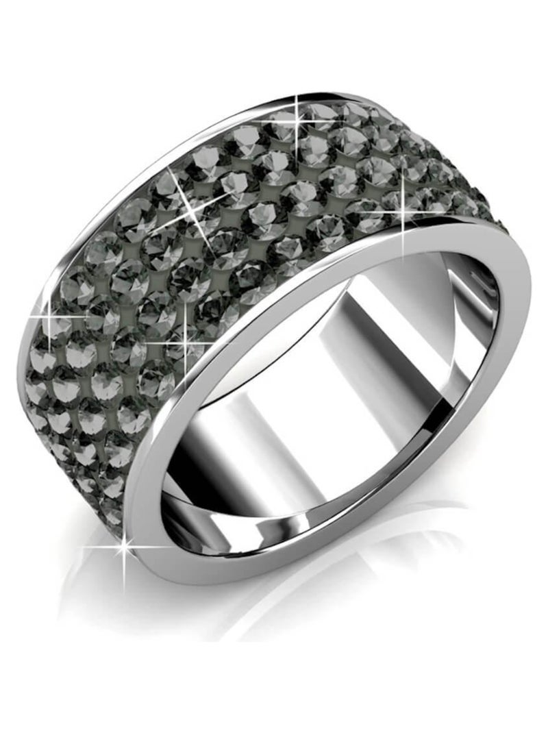 Bague Roller - Argenté et Gris Anthracite Gris Argenté - Kiabi