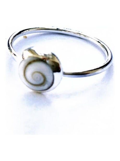 Bague ronde en argent oeil sainte lucie - Kiabi