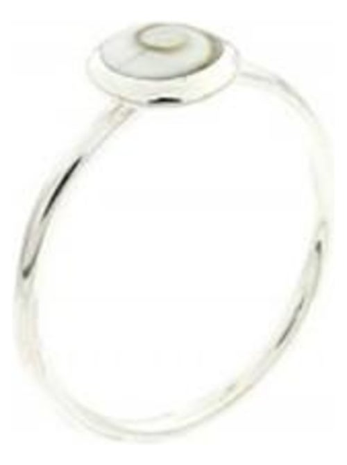 Bague ronde en argent oeil sainte lucie - Kiabi