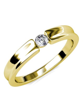Bague Simplicity - Doré et Cristal