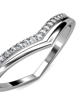 Bague Tiryns - Argenté et Cristal