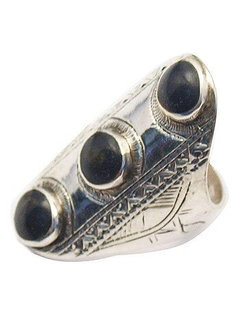 Bague Touareg argent fabrication artisanal, Bijoucolor
