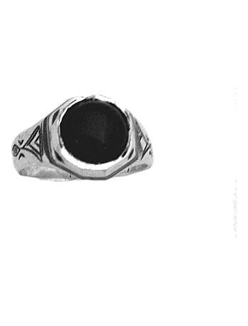 Bague touareg argent forme hexagonale, Bijoucolor