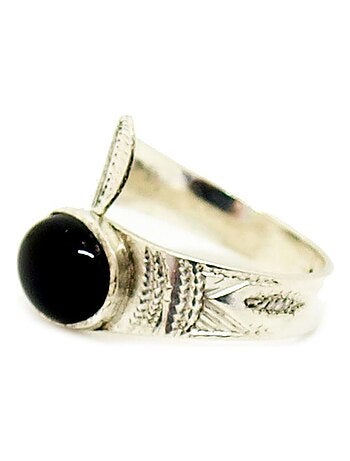 Bague Touareg argent réglable fait main, Bijoucolor