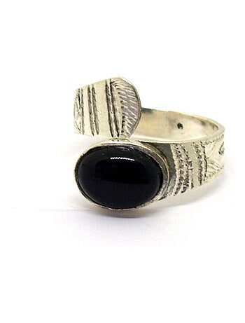 Bague Touareg argent réglable fait main, Bijoucolor