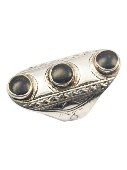 Bague Touareg longue onyx - Kiabi