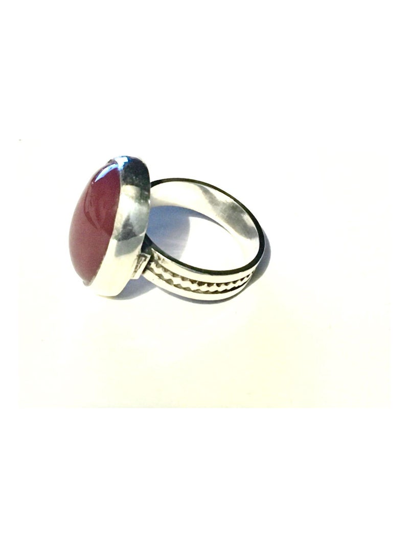 Bague touareg ovale cornaline, Bijoucolor Argent - Kiabi
