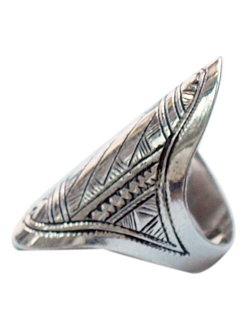 Bague traditionelle Touareg longue, Bijoucolor Argent - Kiabi