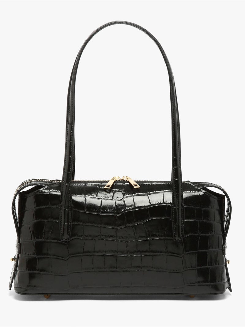 Baguette cocco balo cuir milano cuir de vachette Noir Noir - Kiabi