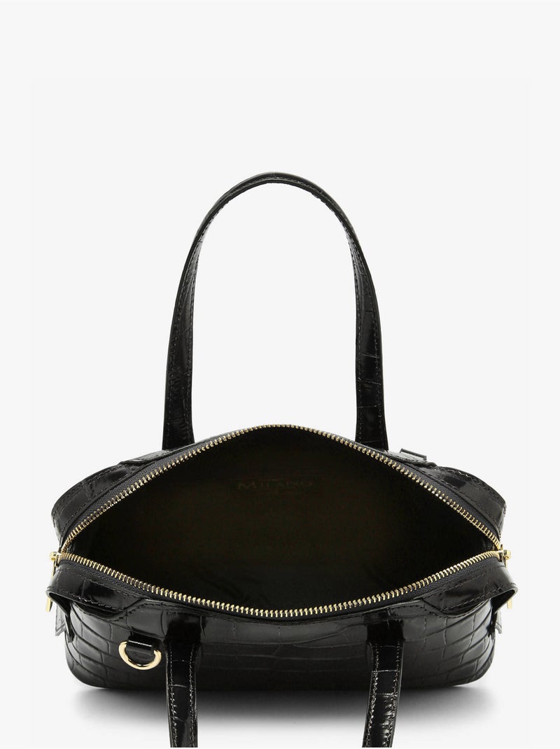 Baguette cocco balo cuir milano cuir de vachette Noir Noir - Kiabi