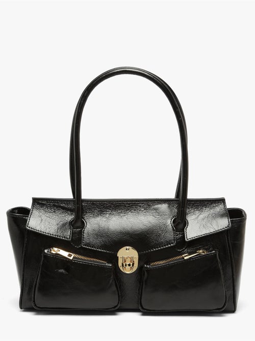 Baguette shiny sauvage cuir milano cuir de vachette - Kiabi