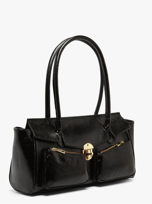 Baguette shiny sauvage cuir milano cuir de vachette - Kiabi