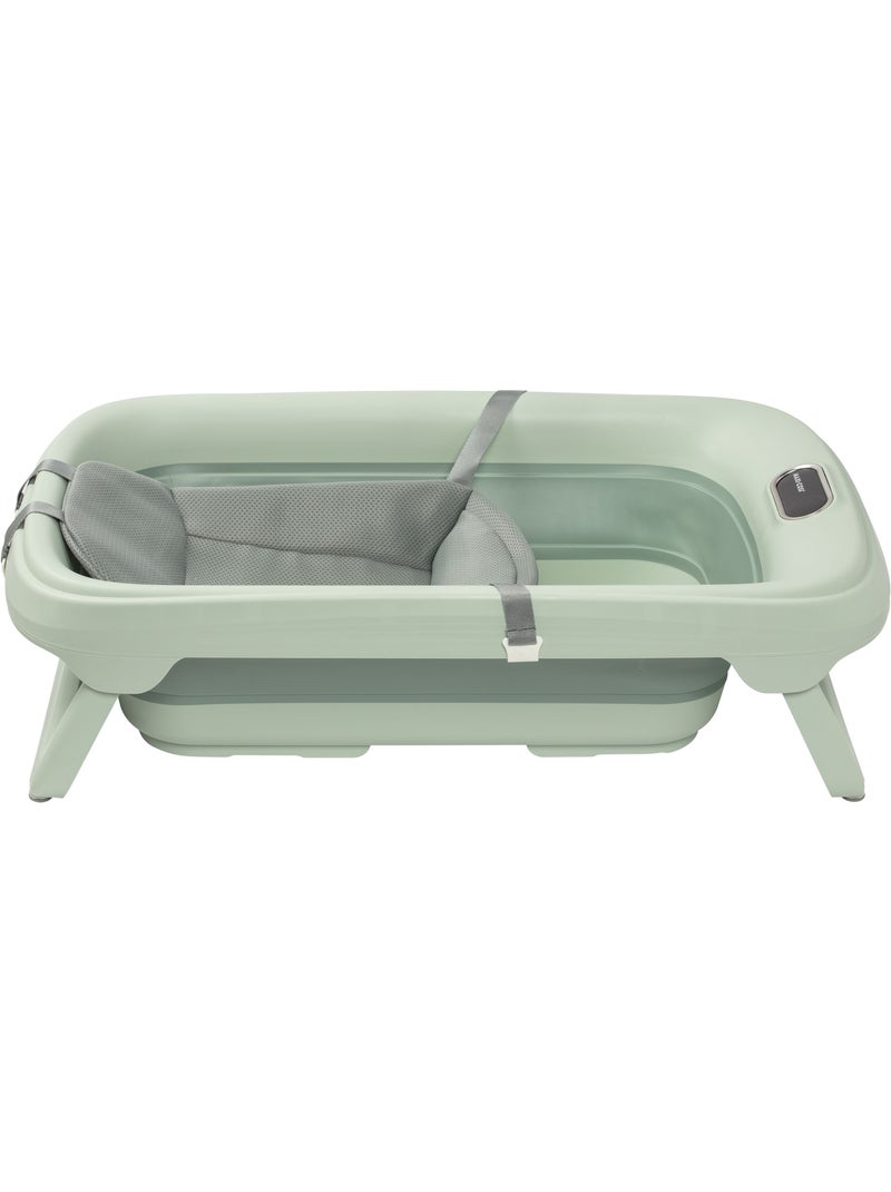Baignoire bébé Indigo Plus, avec thermomètre intégré Vert pastel - Kiabi