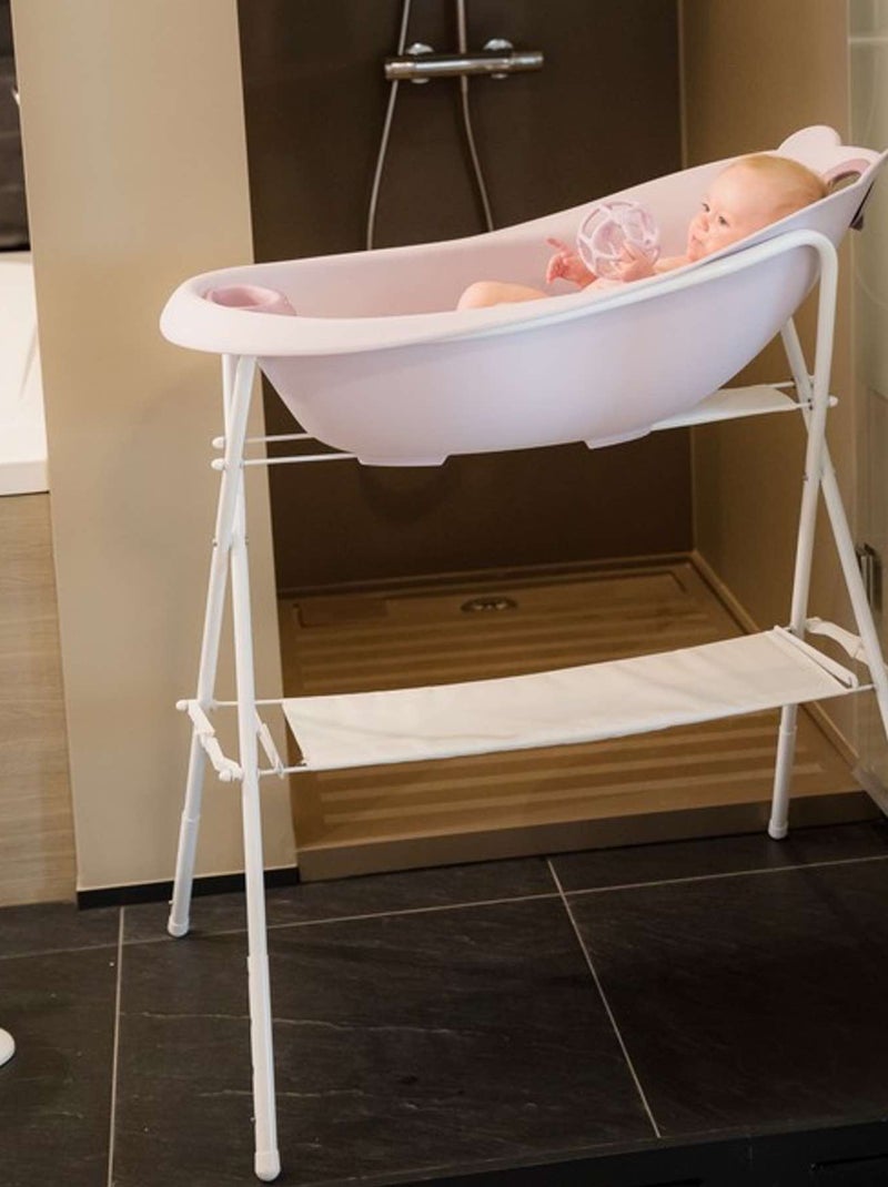 Baignoire bébé ourson Bo Jungle Rose - Kiabi