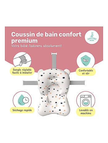 Baignoire bébé pliable - Thermomètre et coussin inclus - BEAR | SUPERBE BEBE