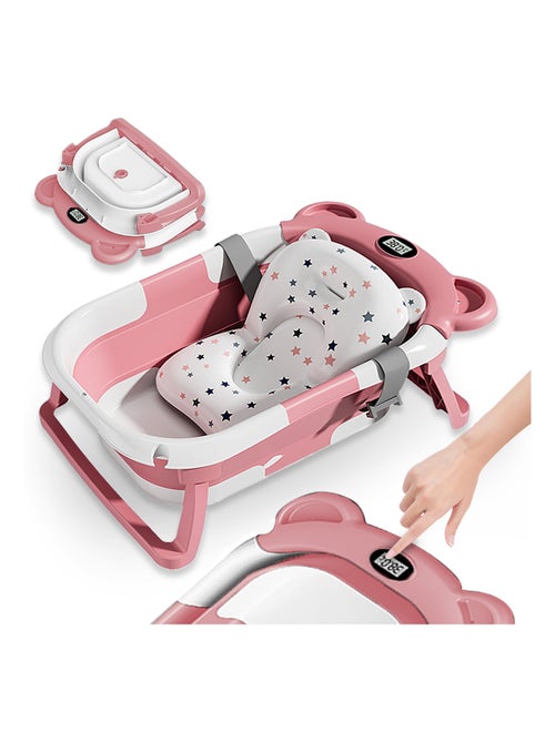 Baignoire bébé pliable - Thermomètre et coussin inclus - BEAR | SUPERBE BEBE - Kiabi