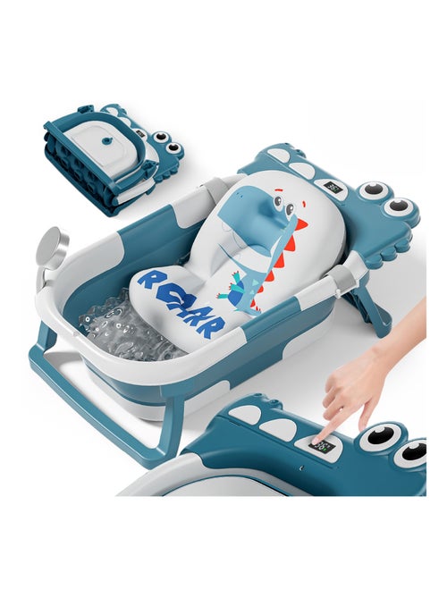 Baignoire bébé pliable - Thermomètre et coussin inclus - DINO | SUPERBE BEBE - Kiabi