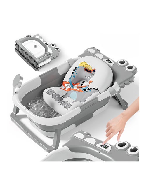 Baignoire bébé pliable - Thermomètre et coussin inclus - DINO | SUPERBE BEBE - Kiabi