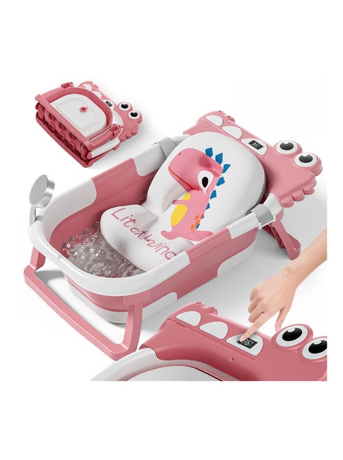 Baignoire bébé pliable - Thermomètre et coussin inclus - DINO | SUPERBE BEBE - Kiabi