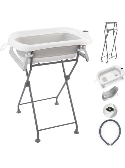 Baignoire bébé pliable avec support - Kit complet | SUPERBE BEBE - Kiabi