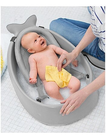 Kit baignoire bébé pliable - Blanc Gris - Kiabi - 79.90€