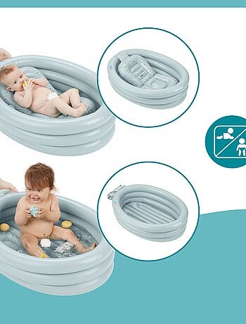 Baignoire gonflable pour bébé - Portable et pliable - Aide les nourrissons  à tout-petits (bleu)