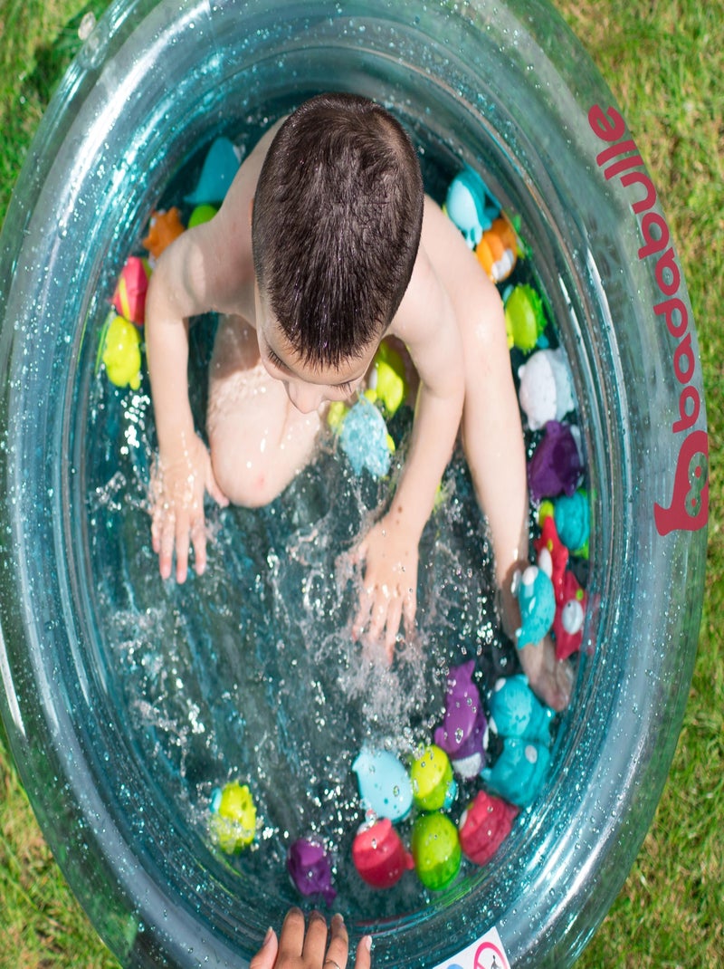 Baignoire Gonflable Lagon avec bouchon de vidange 'Badabulle' Bleu - Kiabi
